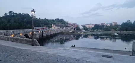 Il ponte all’alba a Ponte Sampaio