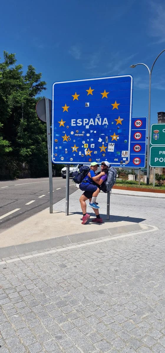Il cartello della Spagna al confine